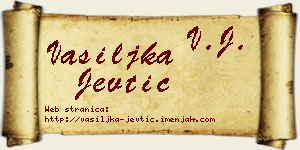 Vasiljka Jevtić vizit kartica